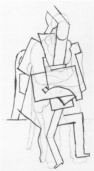 Pablo Picasso Oil Paintings Seated Man With His Arms Crossed